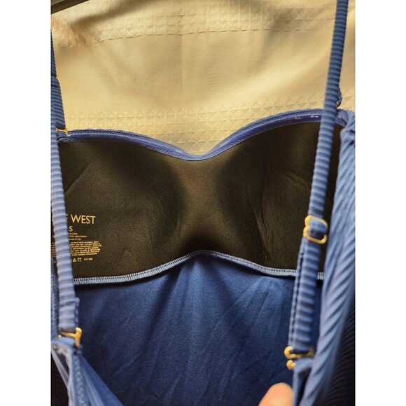 Nine West Tankini Womens Size Small Bathingsuit Top Pad Unwired Attachable Strap - Picture 5 of 7